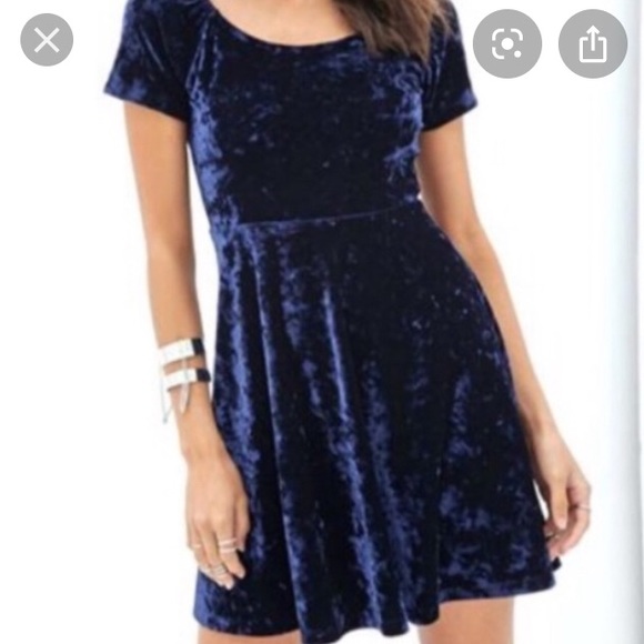 Forever 21 Dresses & Skirts - 🎉🔥🌌🌃Velvety Midnight Blue Dress
